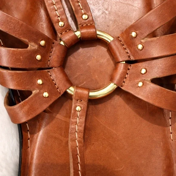 Free People Tan Leather Sandals - Picture 4 of 7